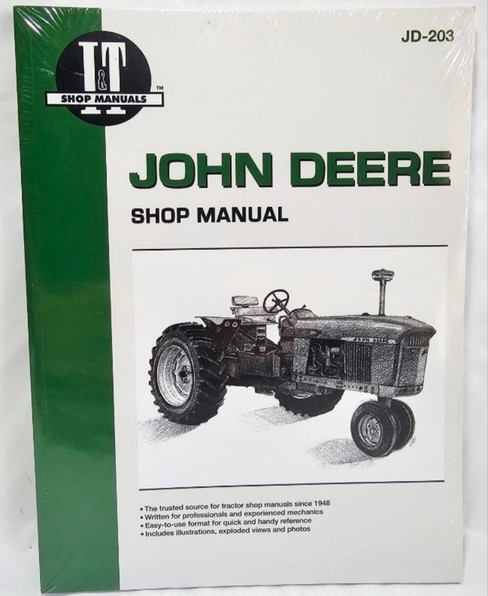 NEW John Deere JD-203 I&T Tractor Service Repair Manual 3010 3020 4000-4620 5010
